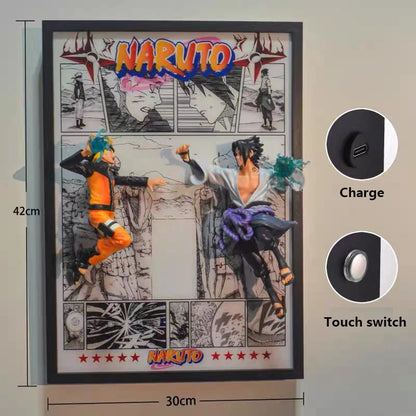 Naruto 3D LED Wall Art – Collector Edition (42x30cm)