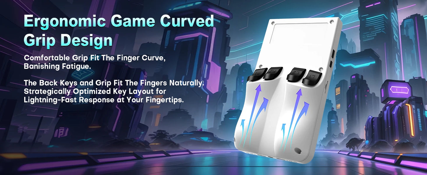 R36 MAX Retro Gaming Console – 18,000+ Games, 64GB, 3.5" IPS Screen, 4000mAh Battery