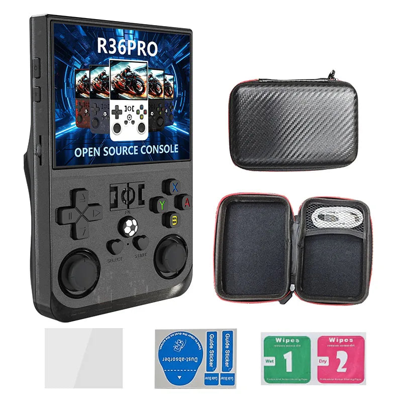 R36 MAX Retro Gaming Console – 18,000+ Games, 64GB, 3.5" IPS Screen, 4000mAh Battery