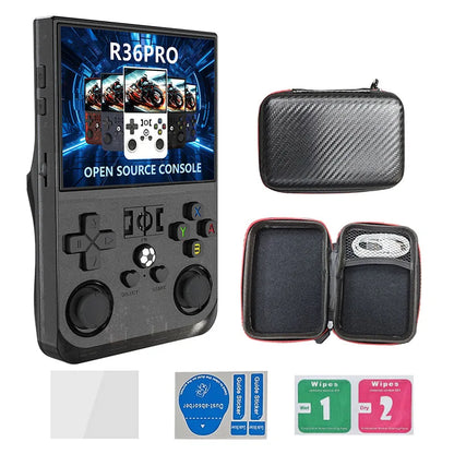 R36 MAX Retro Gaming Console – 18,000+ Games, 64GB, 3.5" IPS Screen, 4000mAh Battery