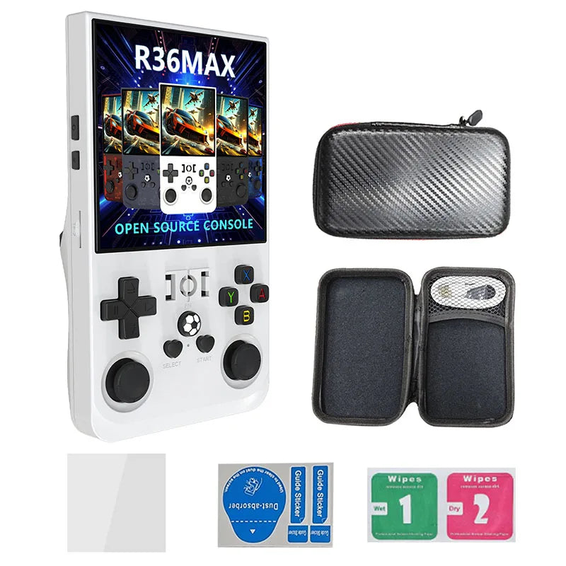 R36 MAX Retro Gaming Console – 18,000+ Games, 64GB, 3.5" IPS Screen, 4000mAh Battery