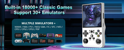 R36 MAX Retro Gaming Console – 18,000+ Games, 64GB, 3.5" IPS Screen, 4000mAh Battery