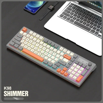 FoxyType RGB Wireless Keyboard – Dual Mode Bluetooth 5.0 + 2.4G