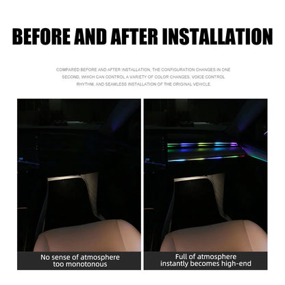 LED Car Ambient Lights – 10 Pieces Set
