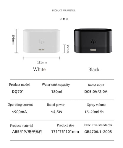 Premium Flame Aroma Diffuser 180ML