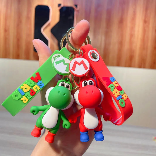 Super Mario Keychain – Toad & Yoshi Anime Figure Pendant