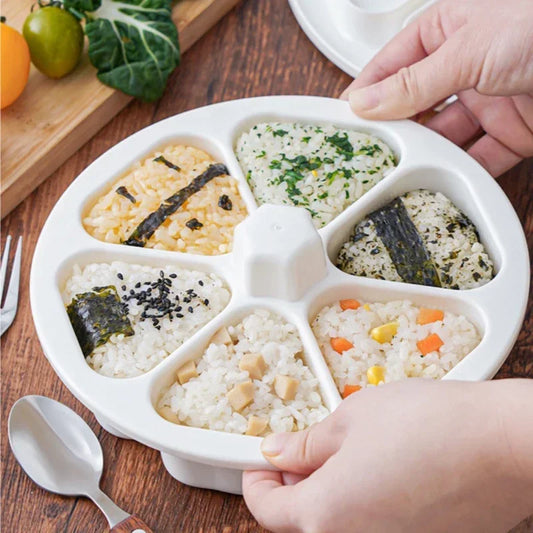Sushi & Rice Ball Maker – 6 in 1 Non-Stick Mold