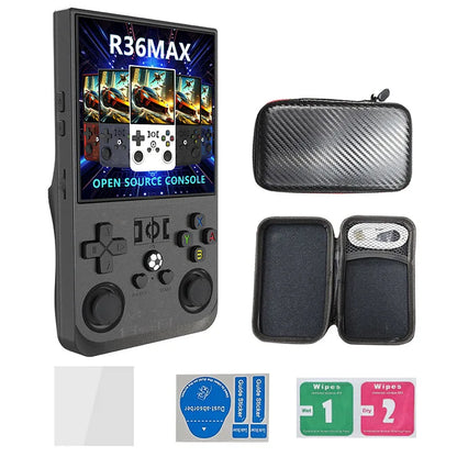 R36 MAX Retro Gaming Console – 18,000+ Games, 64GB, 3.5" IPS Screen, 4000mAh Battery