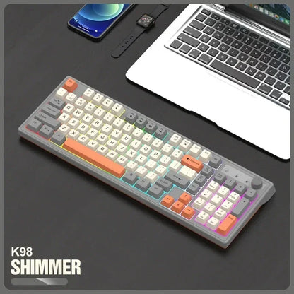 FoxyType RGB Wireless Keyboard – Dual Mode Bluetooth 5.0 + 2.4G