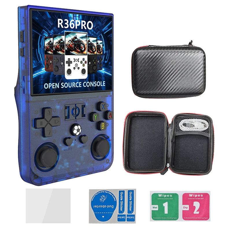 R36 MAX Retro Gaming Console – 18,000+ Games, 64GB, 3.5" IPS Screen, 4000mAh Battery