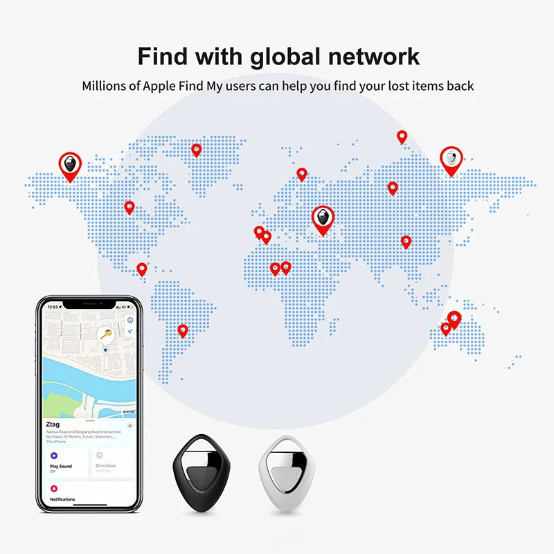 Smart Bluetooth GPS Tracker – Compact Key, Pet & Car Finder