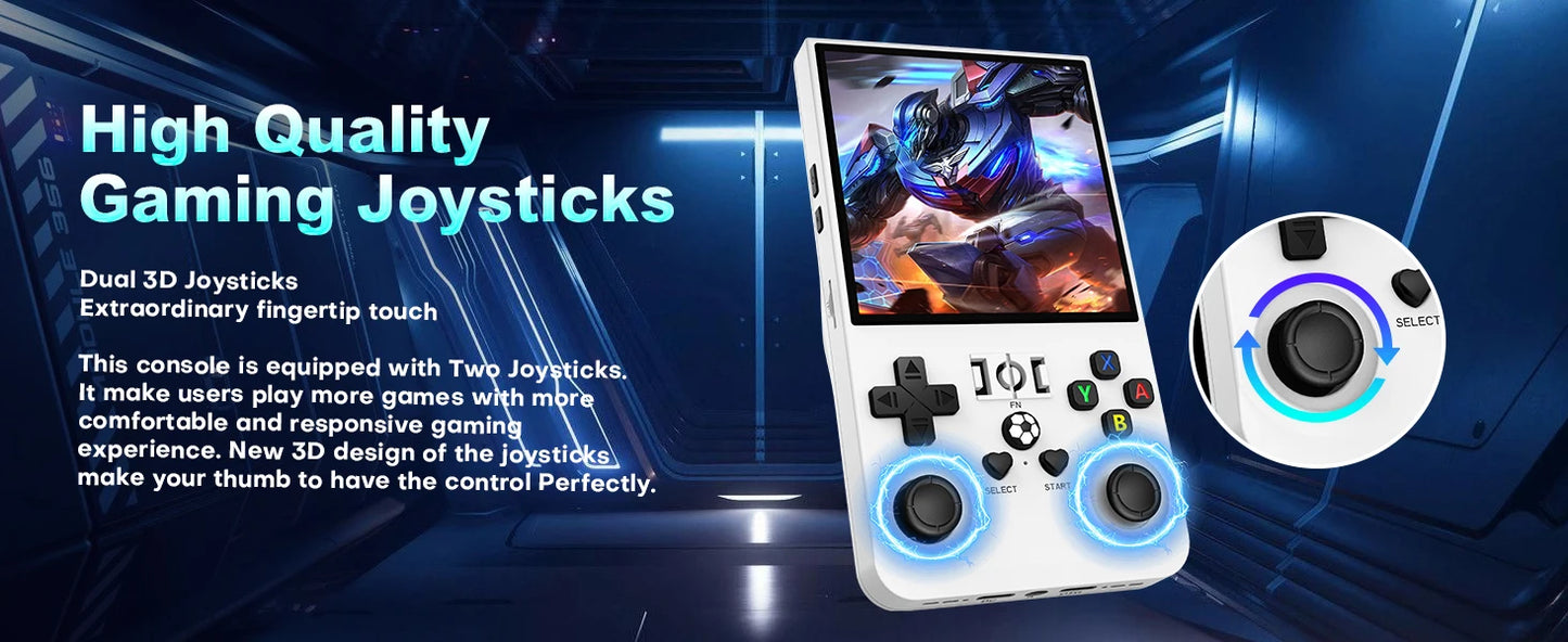 R36 MAX Retro Gaming Console – 18,000+ Games, 64GB, 3.5" IPS Screen, 4000mAh Battery