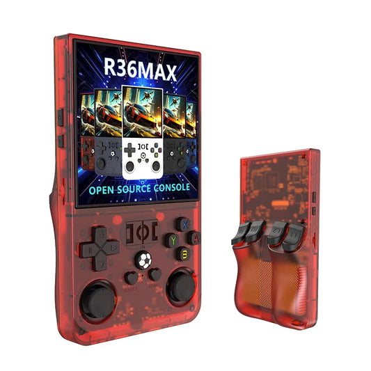 R36 MAX Retro Gaming Console – 18,000+ Games, 64GB, 3.5" IPS Screen, 4000mAh Battery