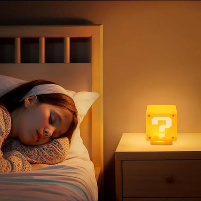 MysteryBlock – LED Question Mark Lamp (USB Rechargeable)