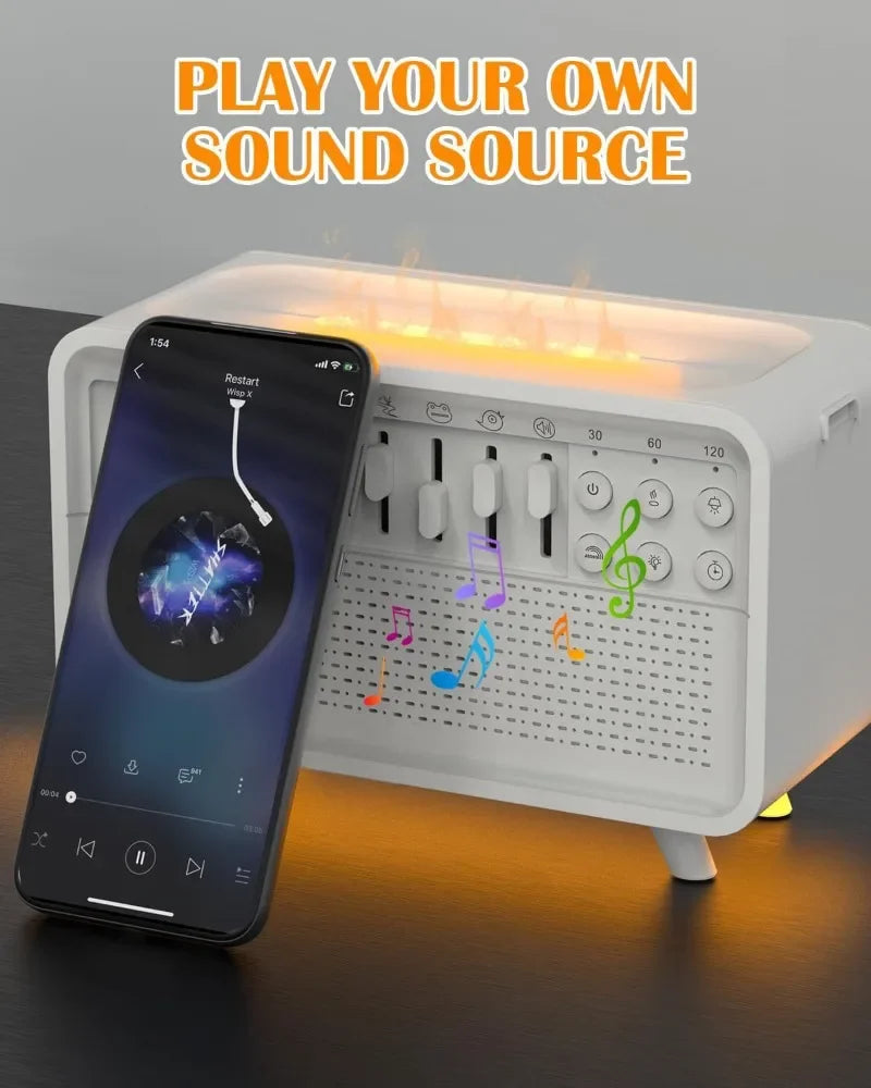 4-in-1 HIFI Bluetooth Speaker – Humidifier, White Noise & Night Light