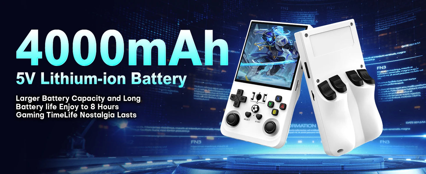 R36 MAX Retro Gaming Console – 18,000+ Games, 64GB, 3.5" IPS Screen, 4000mAh Battery