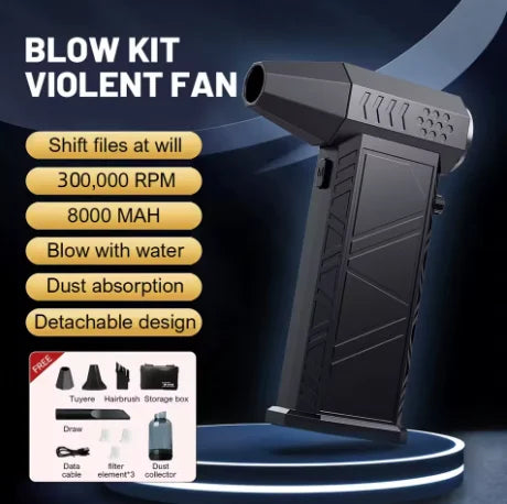 380000RPM Turbo Air Blower – Powerful Dust Cleaner & Vacuum