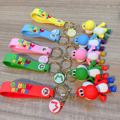 Super Mario Keychain – Toad & Yoshi Anime Figure Pendant