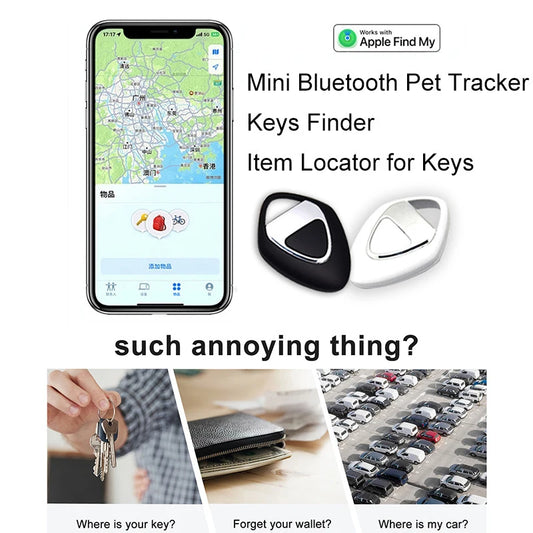 Smart Bluetooth GPS Tracker – Compact Key, Pet & Car Finder
