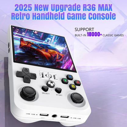R36MAX Retro Handheld Console – 128GB, 18,000+ Games, 4.0" IPS Screen