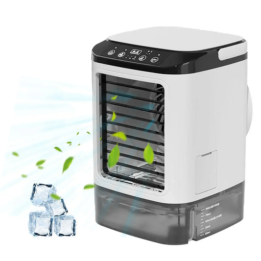 AquaChill™ Mini Air Cooler – 900ml with LED Night Light