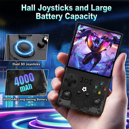 R36 MAX Retro Gaming Console – 18,000+ Games, 64GB, 3.5" IPS Screen, 4000mAh Battery