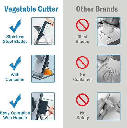Smart Mandoline Slicer – 6-in-1 Kitchen Cutter